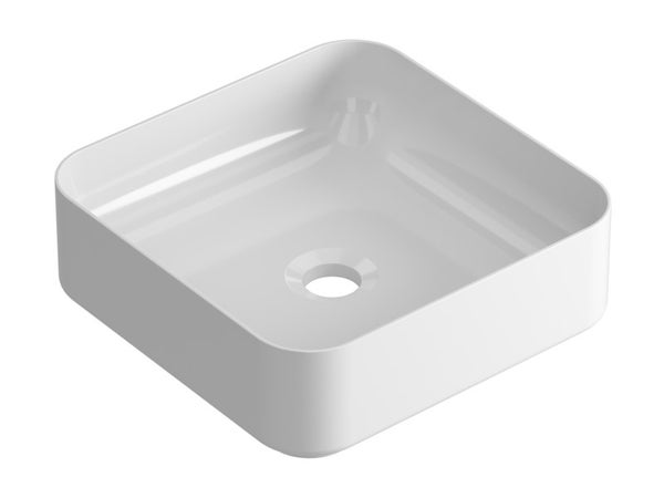 Vasque À Poser Porcelaine Studio L.36 X P.36 Cm Blanc