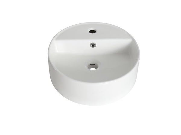 Vasque À Poser Céramique Easca Diam.41 Cm Blanc