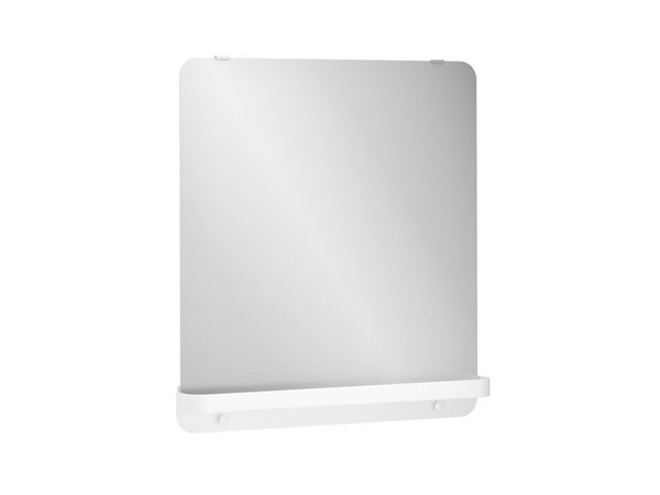 Miroir non lumineux avec tablette l.70 x H.78 cm, Diam.0 cm, blanc, SENSEA Easy