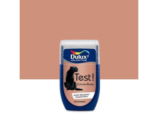 Testeur Peinture Cuivre Rose Mat Dulux Valentine Crème De Couleur 0.03L