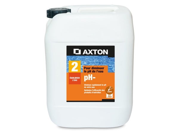 Réducteur de ph pour piscine AXTON, liquide, 10 litres