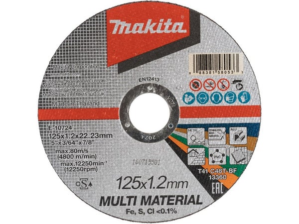 Disque à tronçonner multi-matériaux MAKITA diam. 125 mm