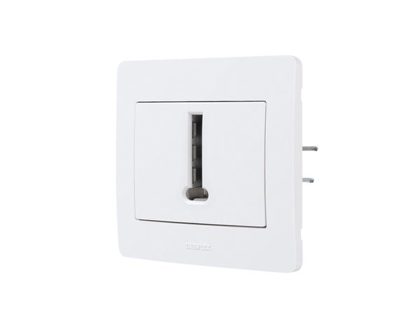 Prise Téléphone Diam2, Debflex, Blanc
