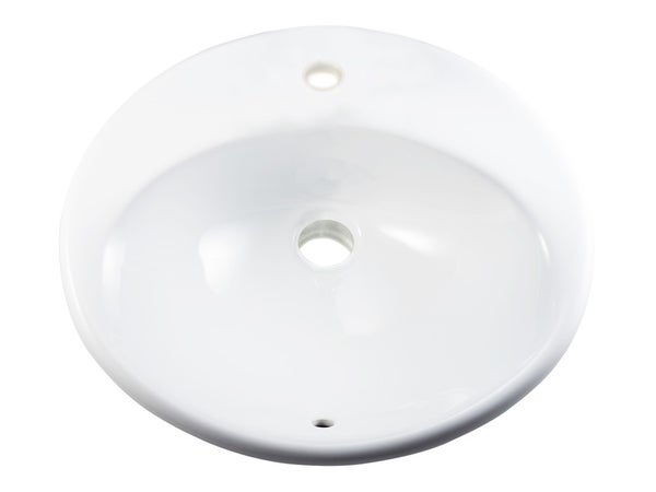 Vasque À Encastrer Céramique L.56 X P.48 Cm Blanc Olympe