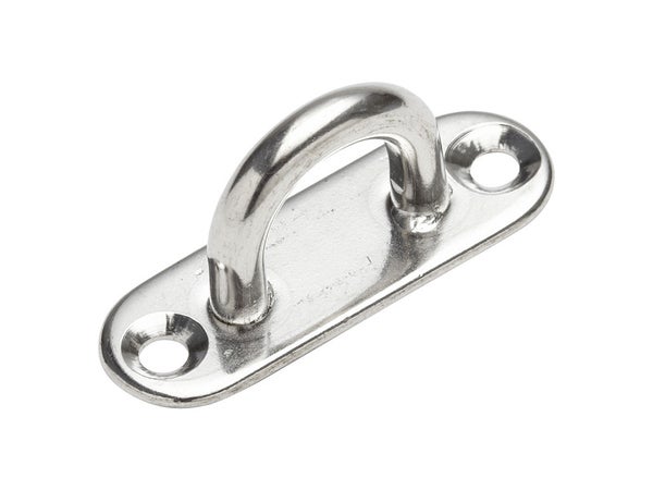Lot De 2 Platines À Oeil Inox, Standers, Diam.4.2 X L.15 Mm