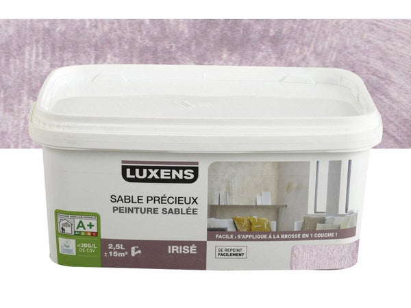 Peinture À Effet, Sable Précieux Luxens, Violet Aubergine 5, 2 L
