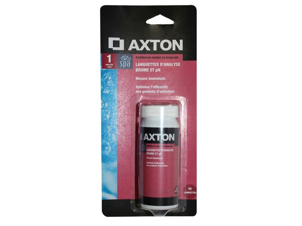 50 languettes d'analyse brome et ph pour spa AXTON
