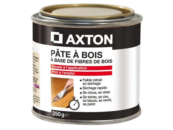 Pâte à bois AXTON, blanc, 250 g