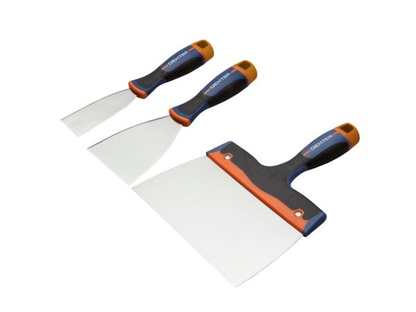 Lot de 3 couteaux à enduire acier inoxydable 4, 8, 20 cm DEXTER