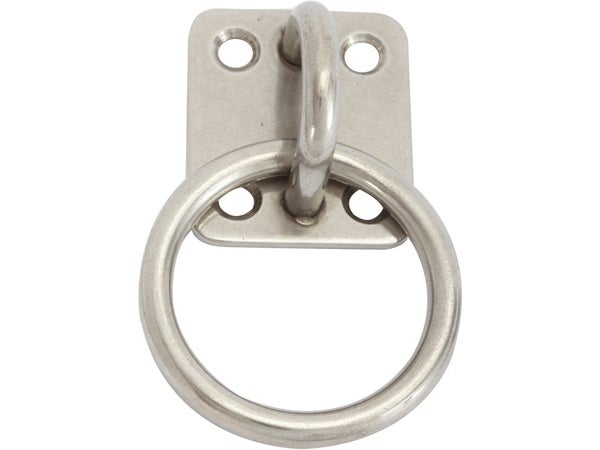 Platine Avec Anneau En Inox, Diam 6Mm
