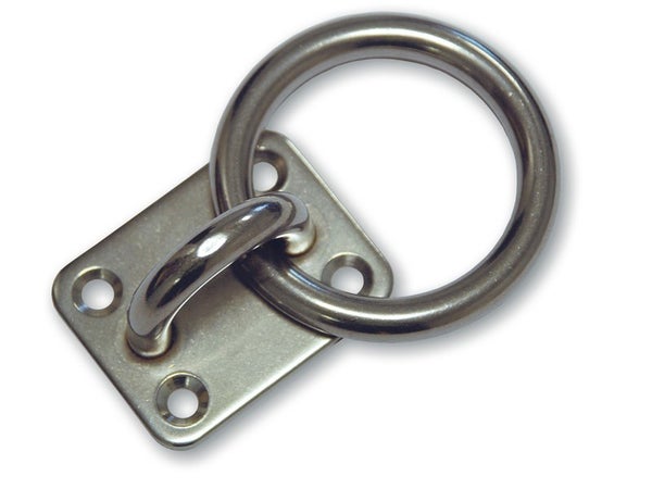 Platine Avec Anneau En Inox, Diam 8Mm
