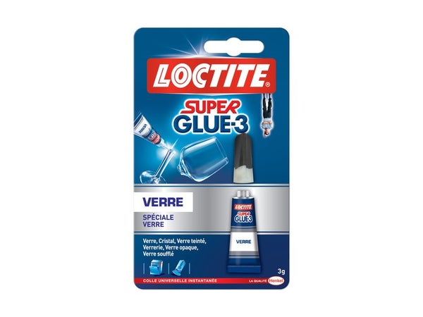 Colle Glue Liquide Super Glue 3 Verre Loctite, 3 G