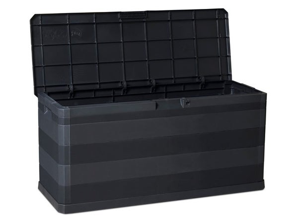 coffre PLASTMECCANICA plastique noir l.117 x P.45 x H.56 cm, 280 l