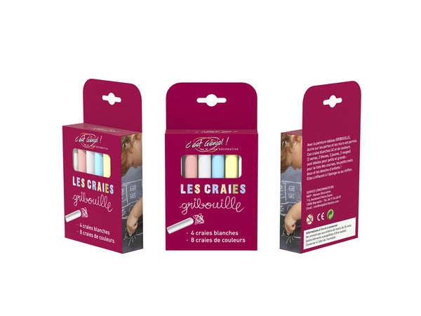 Craies Blanches Et Colorées S, Craies, Maison Deco