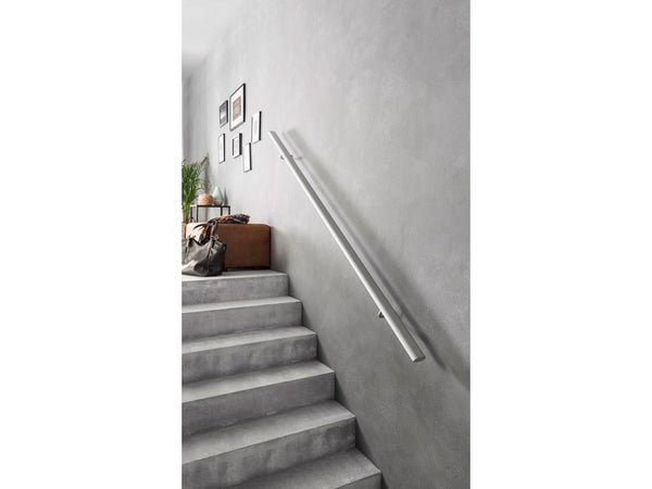 Main courante aluminium gris 2m interieur et exterieur, Inga ARTENS, en kit