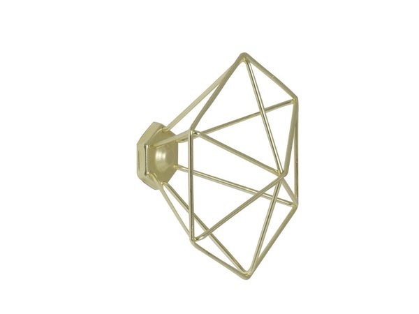 Tête de portemanteau INSPIRE Modulo, à visser, acier, doré