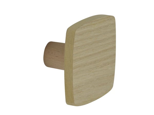 Tête de portemanteau INSPIRE Modulo, à visser, bois, chêne