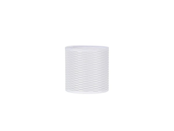 Abat-jour Cylindre Hauteur 13 cm, Diamètre 13 cm polyamide, blanc COREP