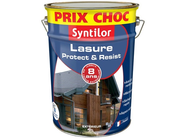 Lasure SYNTILOR protect & résist chêne clair 5 L
