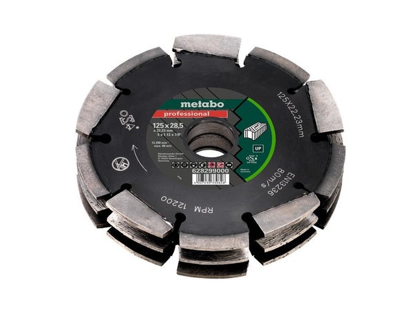 Disque diamant segmenté pour multimatière METABO, diam. 125 mm, Fs3