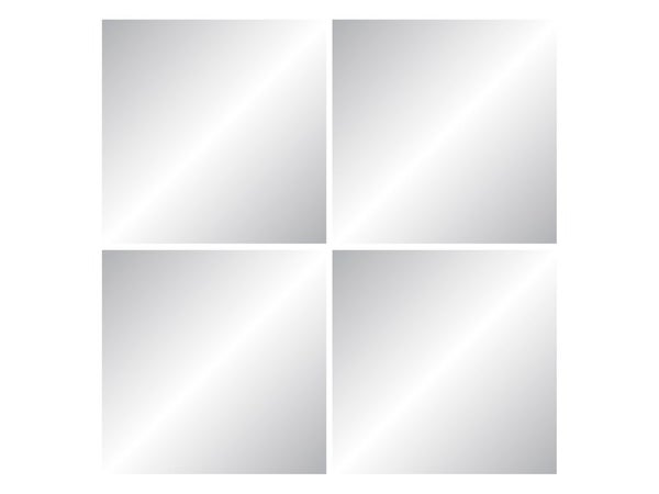Set de 4 miroirs carrés 30x30cm