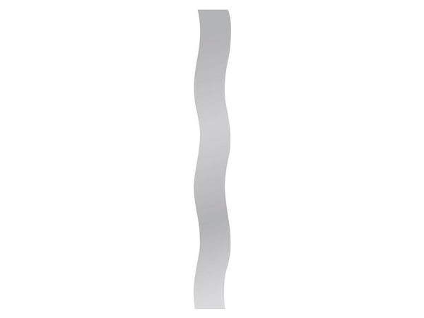Miroir bords polis vague 160x20 cm