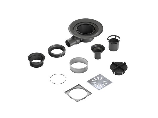 Siphon horizontal grille, Diam.50 mm, WEDI