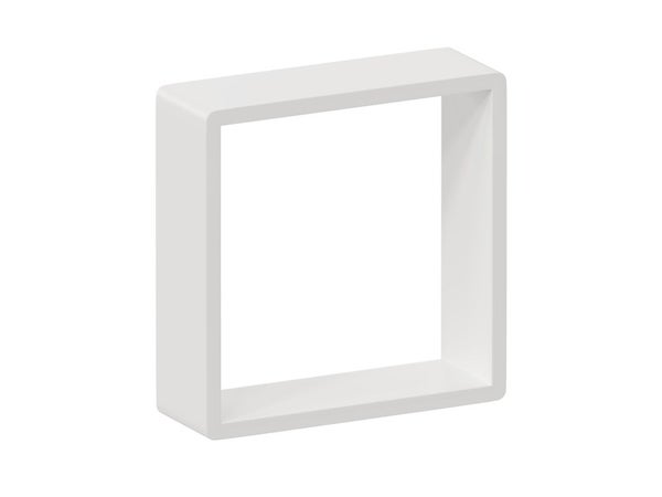 Lot de 3 étagère cube blanc mat, L.28 x H.28 x P.10 cm, Ep.15 mm