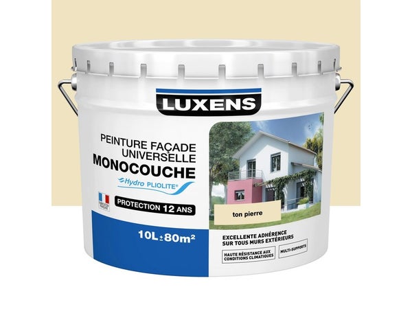 Peinture facade universel LUXENS 10L pierre