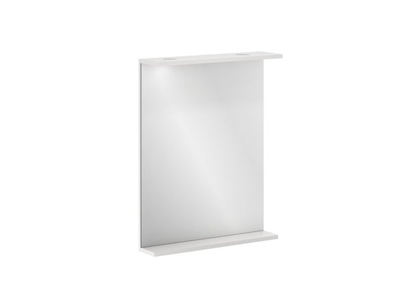 Miroir luniaire led prise incluse, GALICE, blanc 60 cm