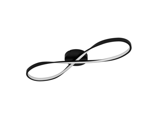 Plafonnier led 2640LM métal noir diam. 70 cm ESME INSPIRE
