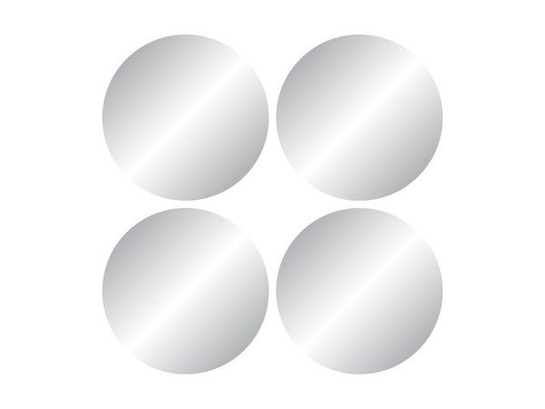 Set de 4 miroirs ronds diamètre20cm