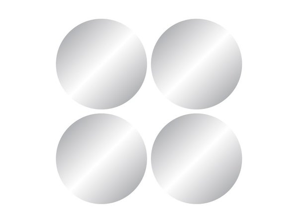 Set de 4 miroirs ronds diamètre 15cm