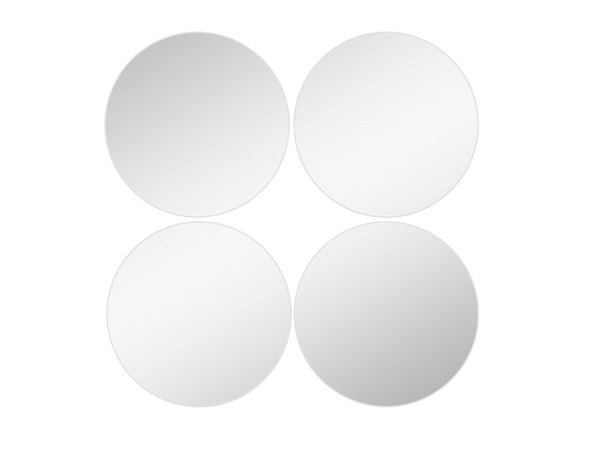 Set de 4 miroirs ronds diam. 10 cm
