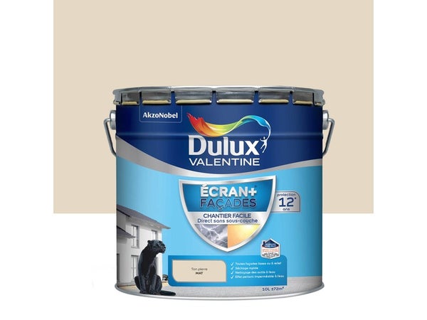 Peinture façade écran+ DV mat 10 L ton pierre