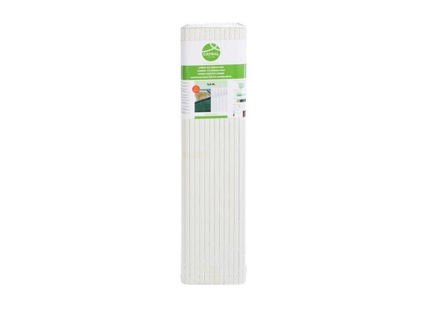 Canisse double face pvc blanc, H.1.5 x L.3 m