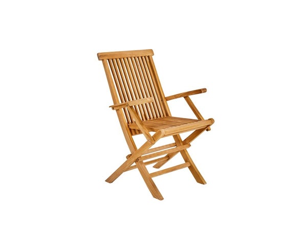 Lot de 2 fauteuils de jardin NATERIAL Antea en bois marron