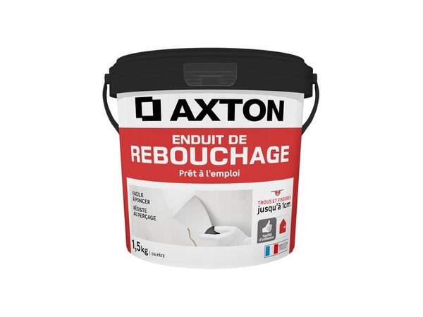 Enduit de rebouchage en pâte AXTON 1.5 kg
