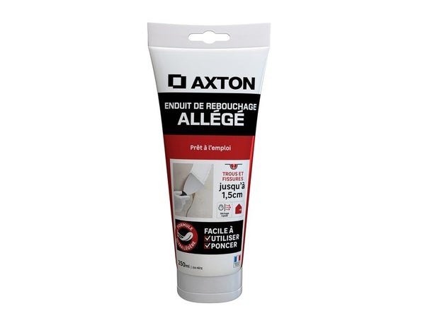 Enduit de rebouchage en pâte allégée AXTON 250 ml