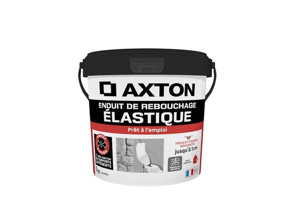 Enduit de rebouchage en pâte Elastique AXTON 1 kg
