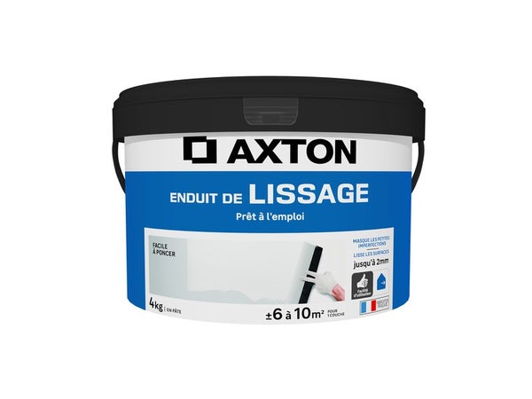 Enduit de lissage en pâte AXTON 4 kg