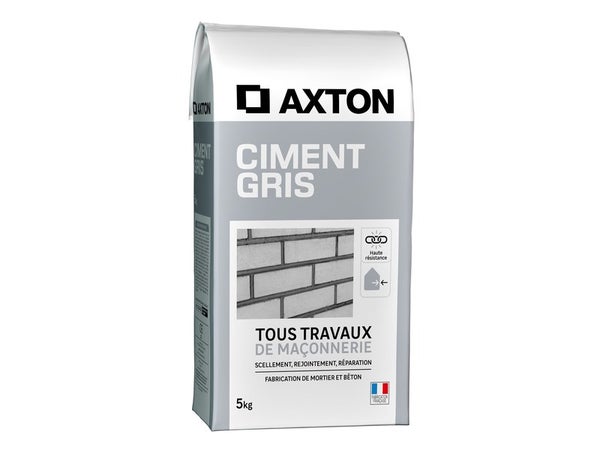 Ciment gris, AXTON, 5 kg