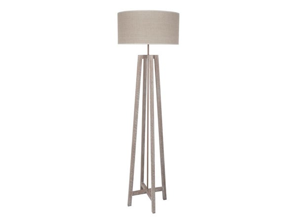 Lampadaire, E27 colonne bois HEMINGWAY COREP h. 151 cm