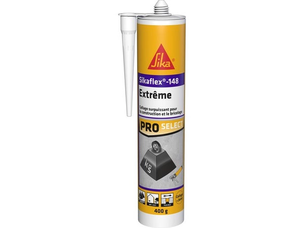 Mastic colle extrême SIKAFLEX-148 SIKA blanc, 400 g