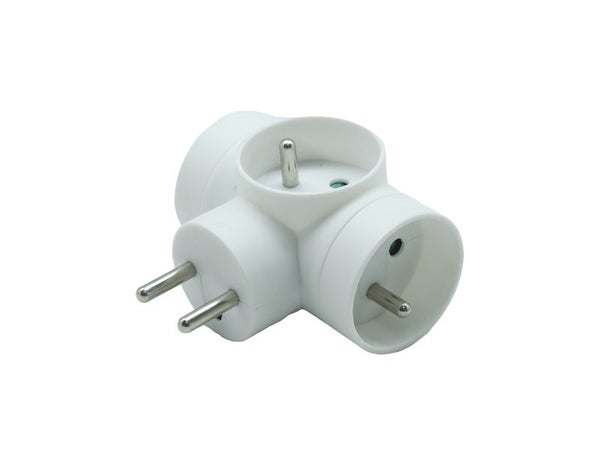 Triplite murale, 3 prises 16A, blanc