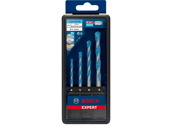 Coffret 4 Fôrets Multi-matériaux CYL-9 EXPERT 4/5/6/8mm BOSCH