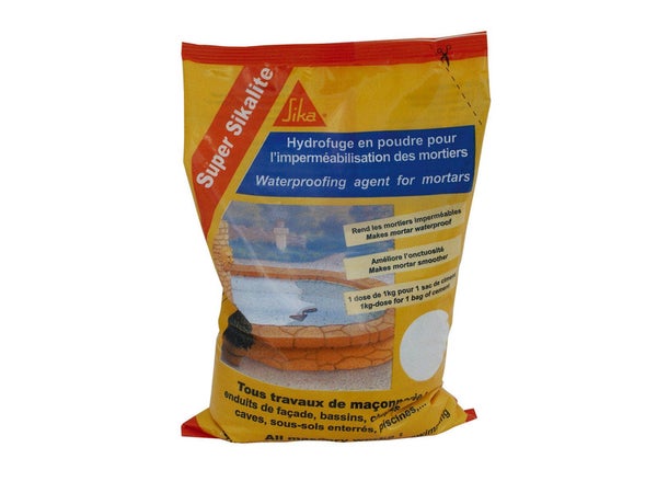 Hydrofuge Pour Mortier Sika Super Sikalite 1 L Blanc