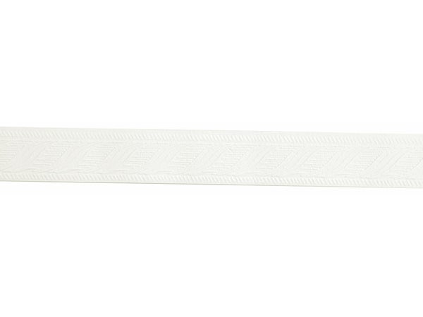 Galon, Vinyle Expansé Adhésive Vague, L.3.5 Cm X L.10 M, Blanc