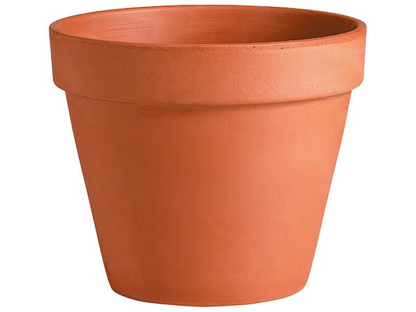 Pot Terre Cuite Pot À Plante Deroma Diam.13.1 X L.13 X H.11.3 Cm Terre Rouge