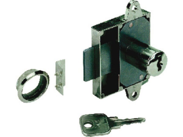Serrure De Meuble Acier En Applique Hettich 25 Mm Réversible